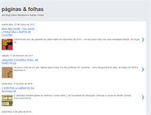Tablet Screenshot of paginasefolhas.blogspot.com