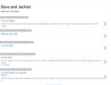Tablet Screenshot of daveandjackies.blogspot.com