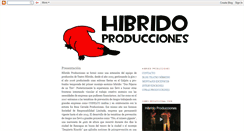 Desktop Screenshot of hibridoproducciones.blogspot.com