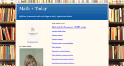 Desktop Screenshot of mathplustoday.blogspot.com