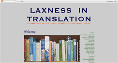 Desktop Screenshot of laxnessintranslation.blogspot.com