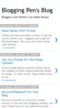 Mobile Screenshot of bloggingpen.blogspot.com