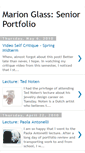 Mobile Screenshot of marionglassseniorfolio.blogspot.com