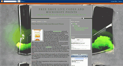 Desktop Screenshot of getfreexboxlivecodesnow.blogspot.com