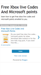 Mobile Screenshot of getfreexboxlivecodesnow.blogspot.com