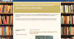 Desktop Screenshot of elciberblogtecnologiaeducativa.blogspot.com