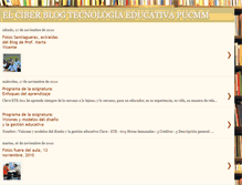 Tablet Screenshot of elciberblogtecnologiaeducativa.blogspot.com