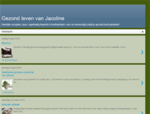 Tablet Screenshot of gezondlevenvanjacoline.blogspot.com