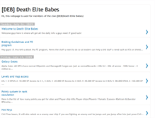 Tablet Screenshot of death-elite-babes.blogspot.com