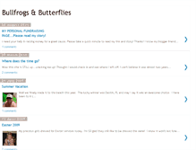 Tablet Screenshot of bullfrogsnbutterflies.blogspot.com