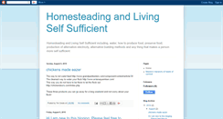 Desktop Screenshot of homesteadinglivingselfsufficie.blogspot.com