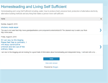 Tablet Screenshot of homesteadinglivingselfsufficie.blogspot.com