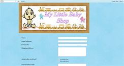 Desktop Screenshot of mylilbabyshop.blogspot.com