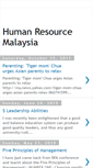 Mobile Screenshot of human-resource-malaysia.blogspot.com