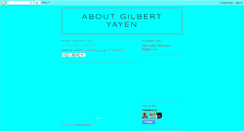 Desktop Screenshot of gilbert-yayen.blogspot.com