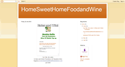 Desktop Screenshot of homesweethomefoodandwine.blogspot.com