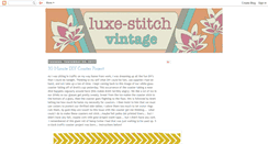 Desktop Screenshot of luxe-stitch.blogspot.com