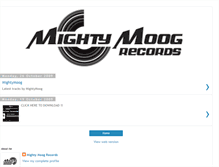 Tablet Screenshot of mightymoogrecords.blogspot.com