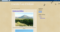 Desktop Screenshot of cuesta-laschilcas.blogspot.com
