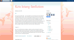 Desktop Screenshot of krisletangfanfiction.blogspot.com