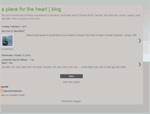 Tablet Screenshot of aplacefortheheart.blogspot.com