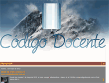 Tablet Screenshot of codigodocente.blogspot.com