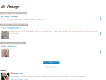 Tablet Screenshot of allinvintage.blogspot.com
