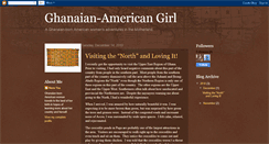 Desktop Screenshot of ghanaianamericangirl.blogspot.com