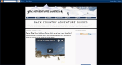 Desktop Screenshot of bcadventureguides.blogspot.com