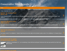 Tablet Screenshot of conservativenewsreports.blogspot.com