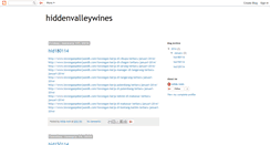 Desktop Screenshot of hiddenvalleywines.blogspot.com