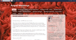 Desktop Screenshot of anipalweddings.blogspot.com