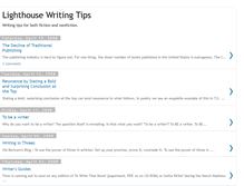 Tablet Screenshot of lighthouse-writing-tips.blogspot.com