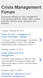 Mobile Screenshot of crisismanagementforum.blogspot.com