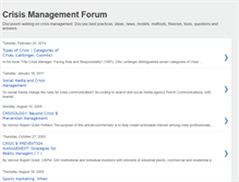 Tablet Screenshot of crisismanagementforum.blogspot.com