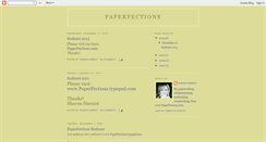 Desktop Screenshot of paperfections.blogspot.com