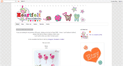 Desktop Screenshot of heartfelthandmade.blogspot.com