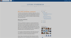 Desktop Screenshot of livingfisheries.blogspot.com