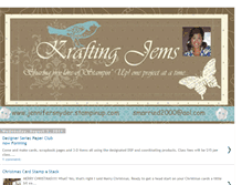 Tablet Screenshot of kraftingjems.blogspot.com