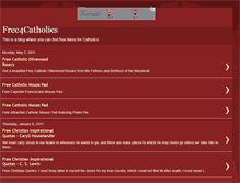 Tablet Screenshot of free4catholics.blogspot.com