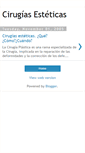 Mobile Screenshot of cirugiasesteticas.blogspot.com