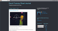 Desktop Screenshot of davidfranceyroadjournal.blogspot.com