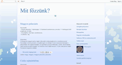 Desktop Screenshot of mitfozzunk.blogspot.com