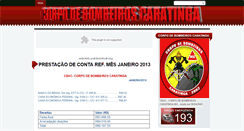 Desktop Screenshot of bombeirosdecaratinga.blogspot.com