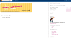 Desktop Screenshot of createyourdreamsstudio.blogspot.com