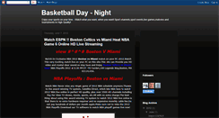 Desktop Screenshot of basketballday-night.blogspot.com