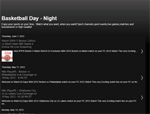 Tablet Screenshot of basketballday-night.blogspot.com
