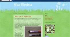 Desktop Screenshot of missdiorista.blogspot.com