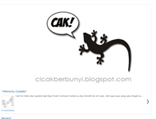 Tablet Screenshot of cicakberbunyi.blogspot.com
