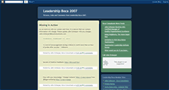 Desktop Screenshot of leadershipboca2007.blogspot.com
